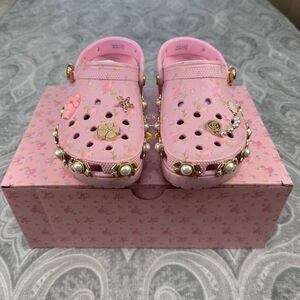 NWT LoveShackFancy X Crocs Classic Platform Clog